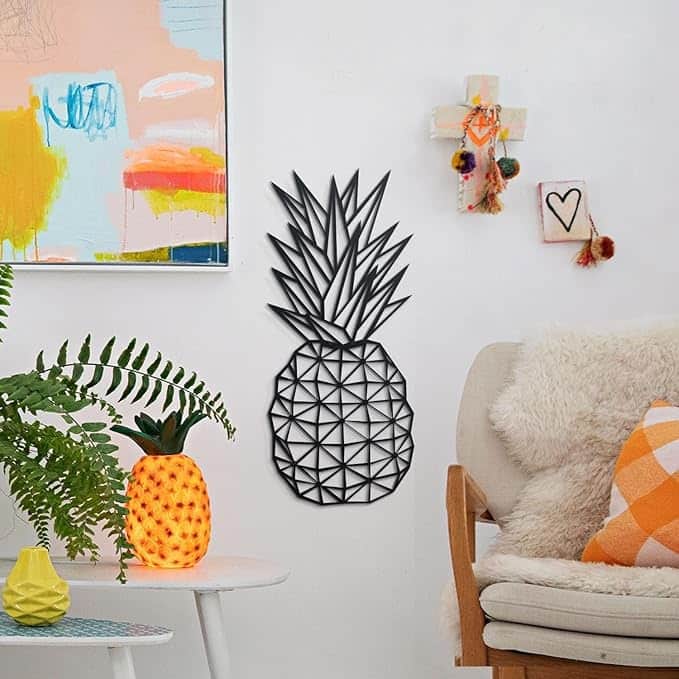 Pineapple Metal Wall Art - Home Living Room Decor