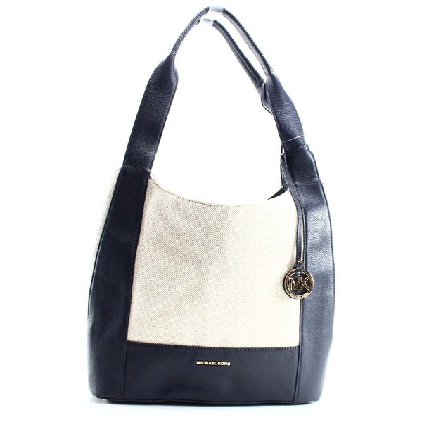 Michael Kors New Admiral Blue Canvas Marlon Shoulder Tote Bag Michael Kors New Admiral Blue Canvas Marlon Shoulder Tote Bag Purse