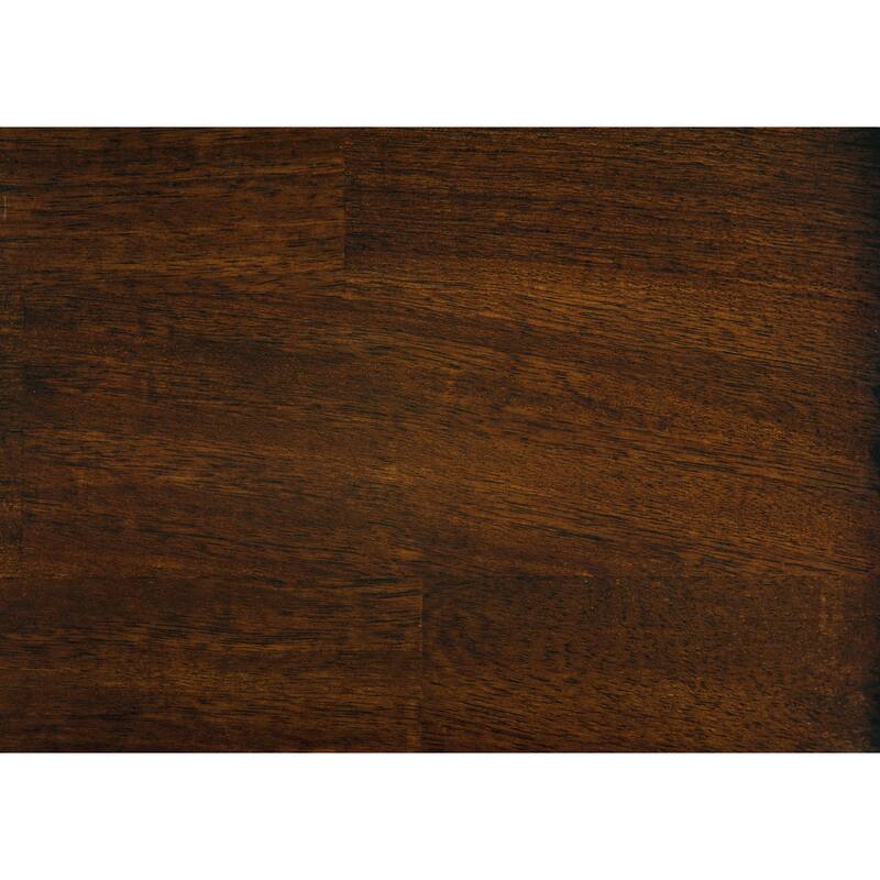 Transitional Style Cherry Finish Wooden Counter Height Bench with Backrest Faux leather