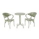 preview thumbnail 18 of 31, Palm Desert Outdoor Modern 3-piece Bistro Set by Christopher Knight Home