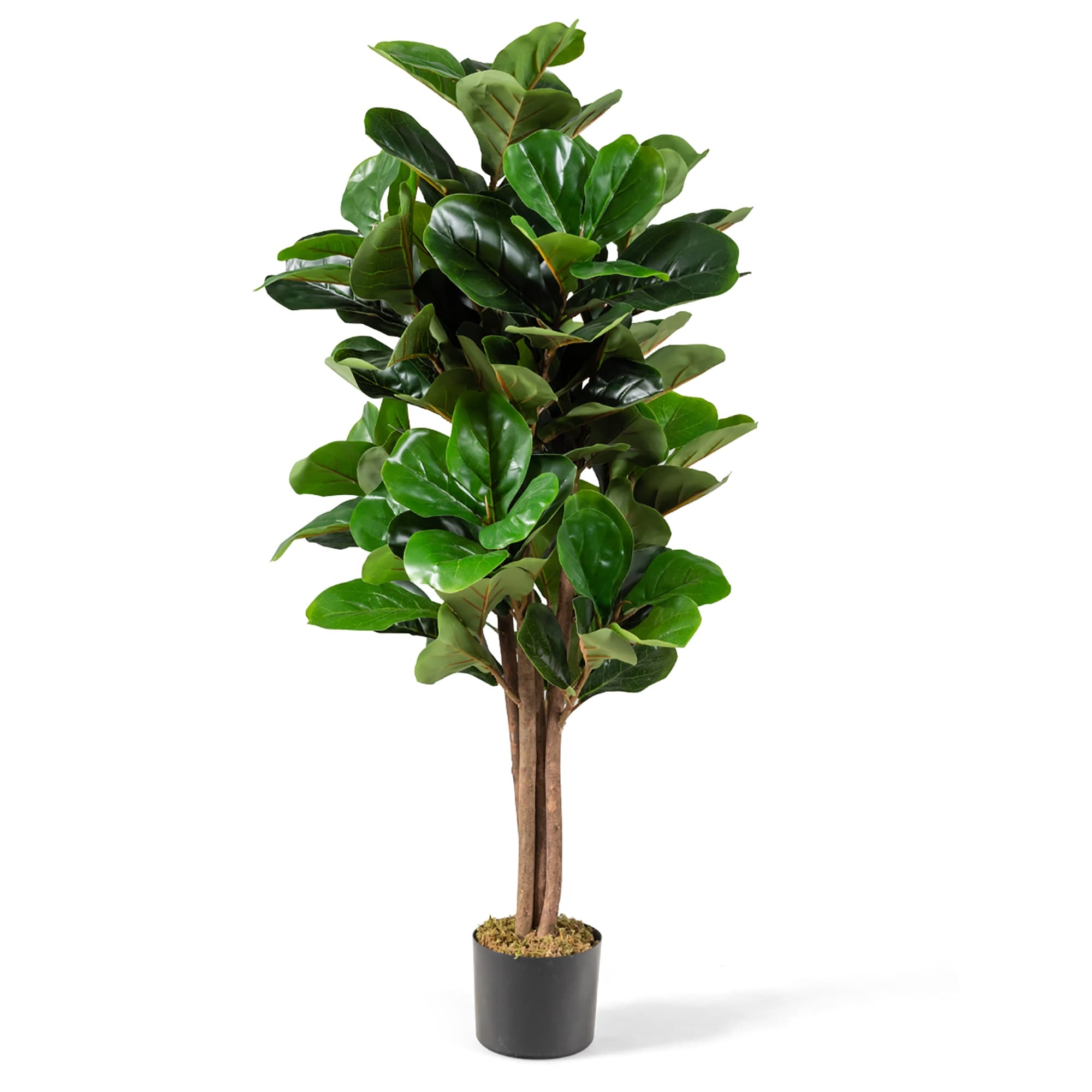 Costway 5ft Artificial Fiddle Leaf Fig Tree Indoor Outdoor Office - See Details