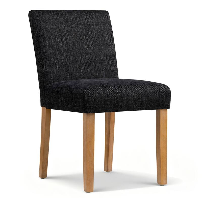 Linen Upholstered Solid Wood Dining Chair (Set of 2)