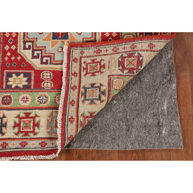 Kazak Oriental Accent Rug Handmade Foyer Wool Carpet - 2'8" x 4'1"