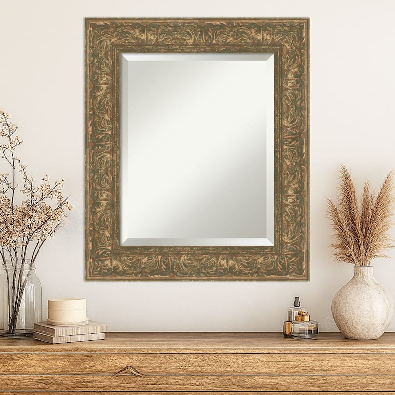 Luxe Beveled Framed Wall Mirror