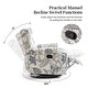 preview thumbnail 35 of 102, 29'' W Pattern Floral Swivel Manual Push Back Recliner Glider Chair