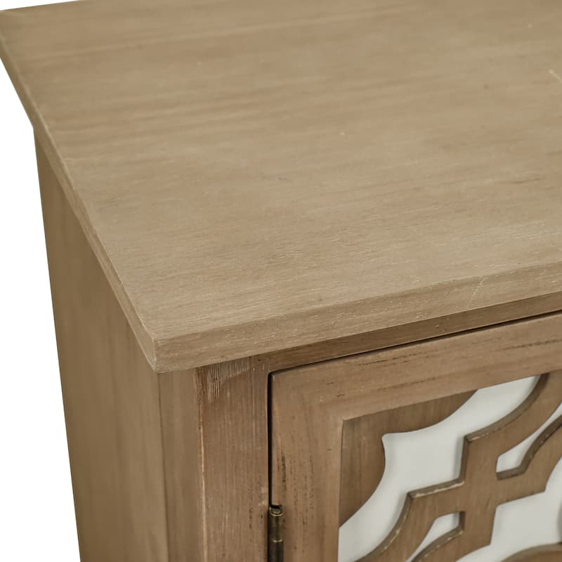 Hand-Carved 2-Doors Cabinet