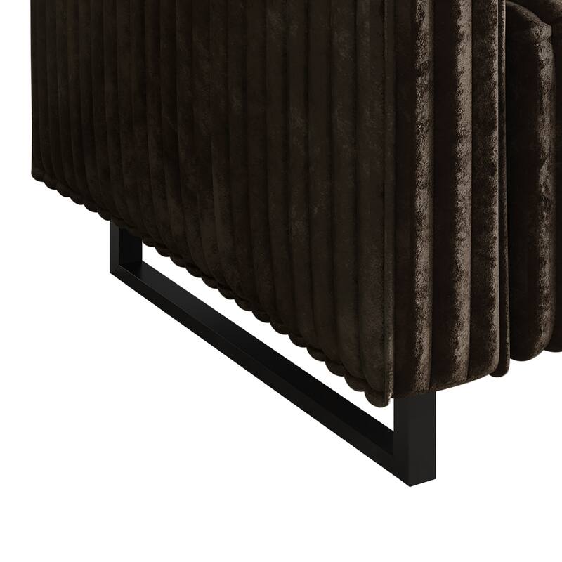 CraftPorch Mid Century Modern 2- Pieces Upholstered Living Room Set