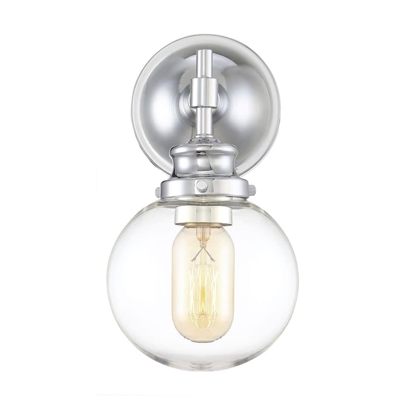 Bellevue Single Light 10" Tall Wall Sconce - Polished Chrome