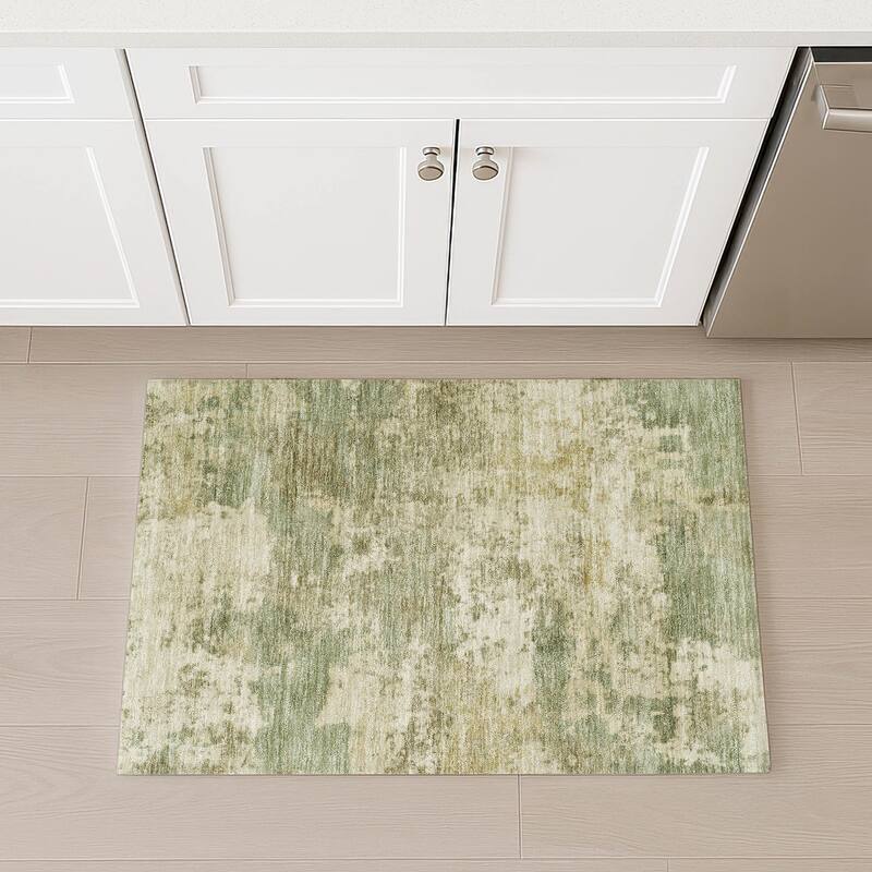 Machine Washable Indoor/ Outdoor Modern Jenna Chantille Rug