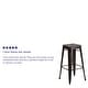 preview thumbnail 8 of 12, 4 Pack 30"H Backless Distressed Metal Indoor-Outdoor Barstool