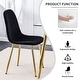 preview thumbnail 48 of 57, Modern Dining Room Kitchen Dining Chair with Black Metal Legs
