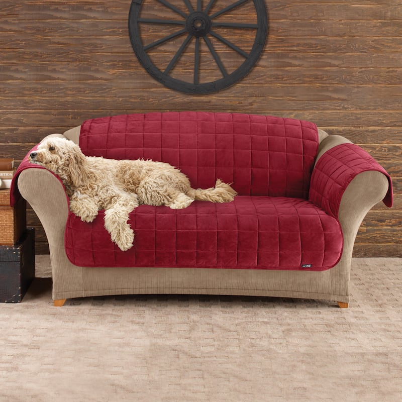 SureFit Deluxe Pet Loveseat Furniture Cover