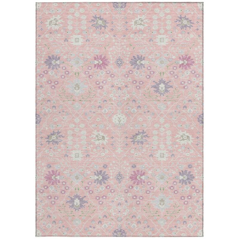 HomeRoots Oriental Traditional Rectangle Outdoor Rug