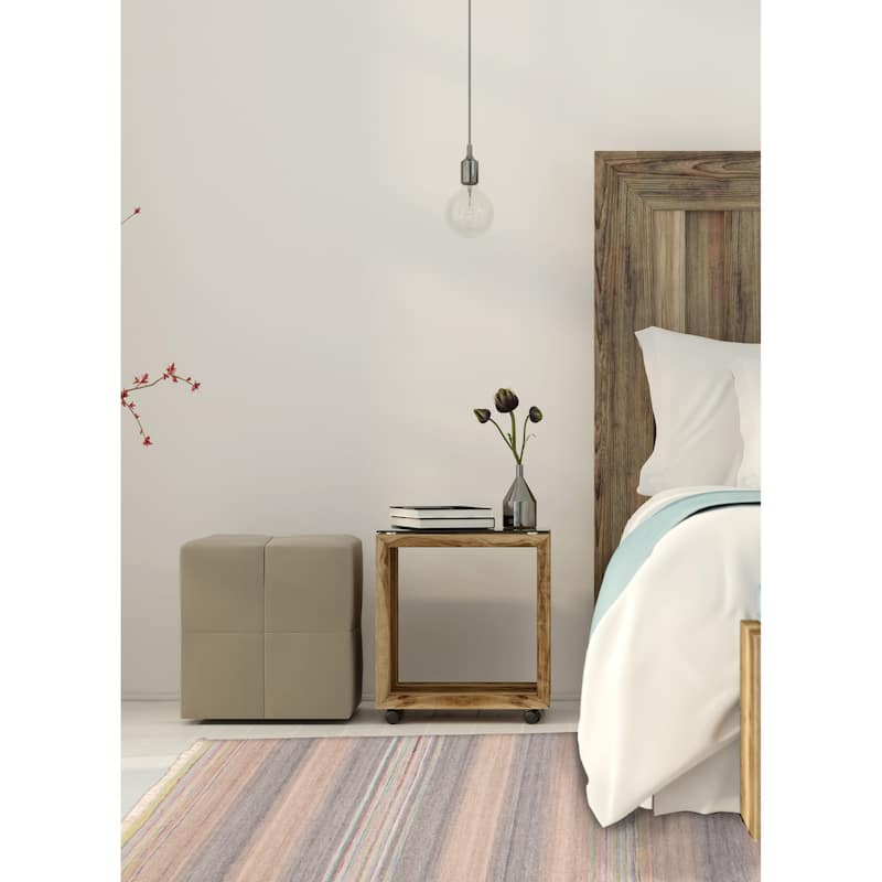 Boho Grey Kilim 5'1" x 8'3" - 5'1 x 8'3