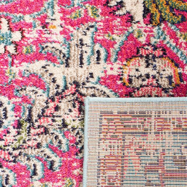 SAFAVIEH Madison Sabire Boho Medallion Distressed Rug