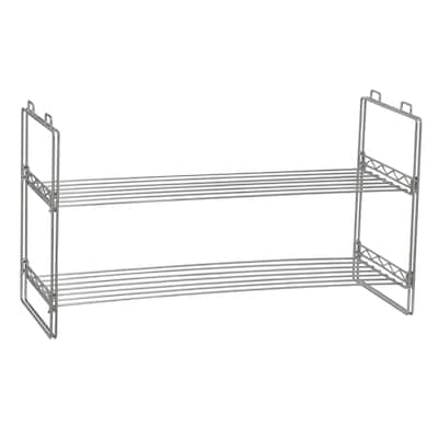 Household Essentials Stackable 2-Tier Shoe Rack