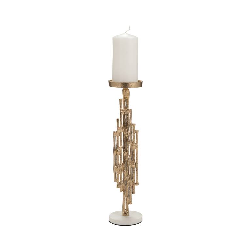 Sagebrook Home Elegance Redefined - Chic Sculptural Candle Holder for Enlightening Ambiance, Home Decor Statement Piece