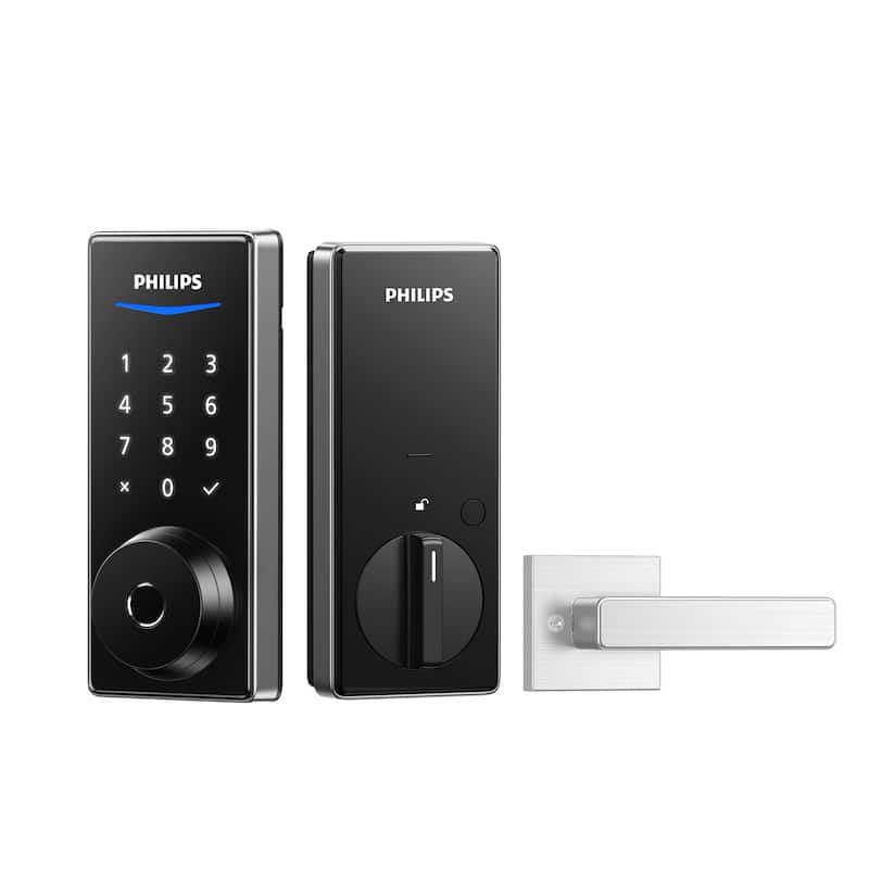 Philips Home Access 1000 Series Single Cylinder Electronic Deadbolt with Lever Set