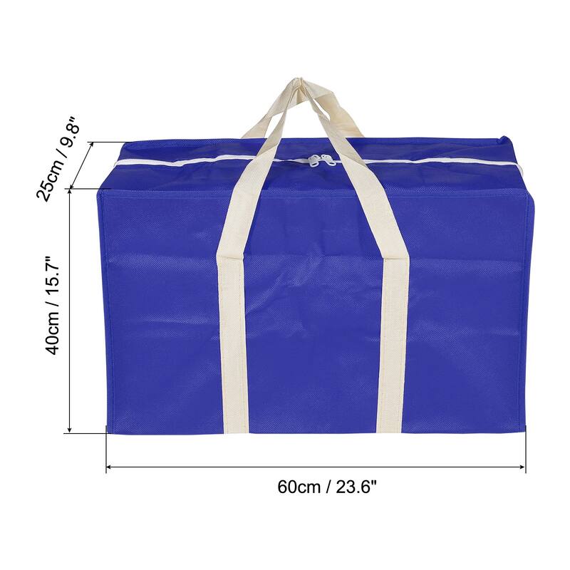 Closet Storage Bags, 2Pcs 23.6" L Cloth Blanket Organizer Foldable Bag