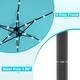 preview thumbnail 55 of 64, Ainfox 10 ft. Patio Offset Solar LED Umbrellas Cantilever Outside Umbrellas with Base