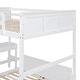 preview thumbnail 13 of 13, Functional Full Over Full Bunk Bed with Desk and Guardrails for Kids, Adults