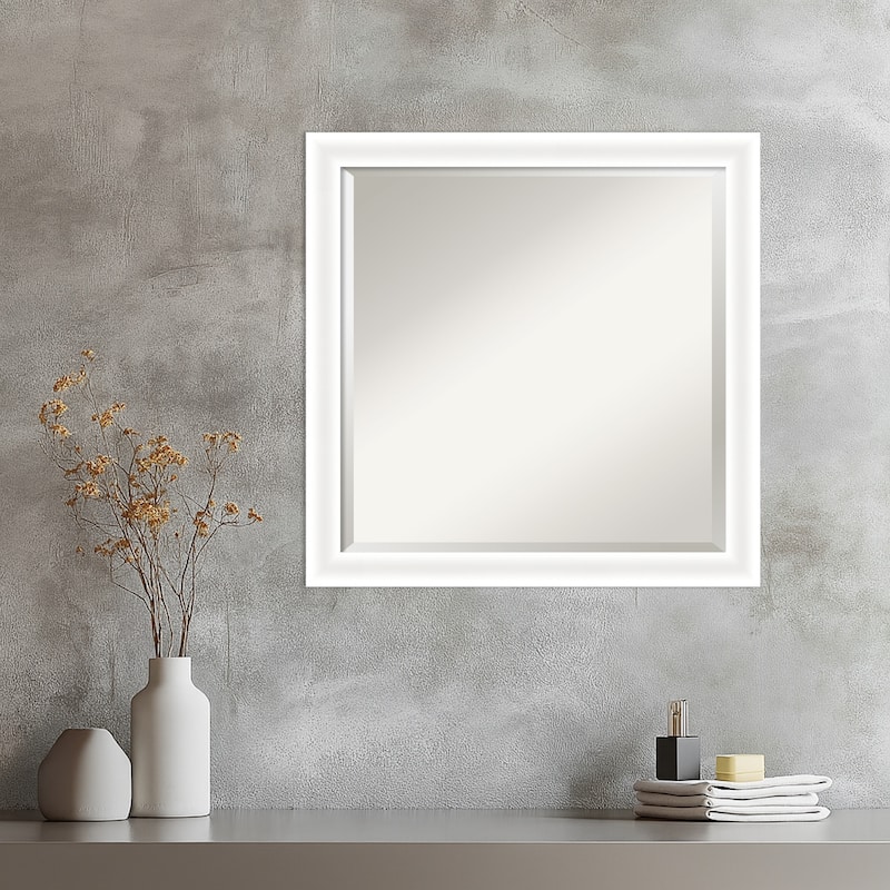 Oliver Narrow Beveled Wood Framed Wall Mirror