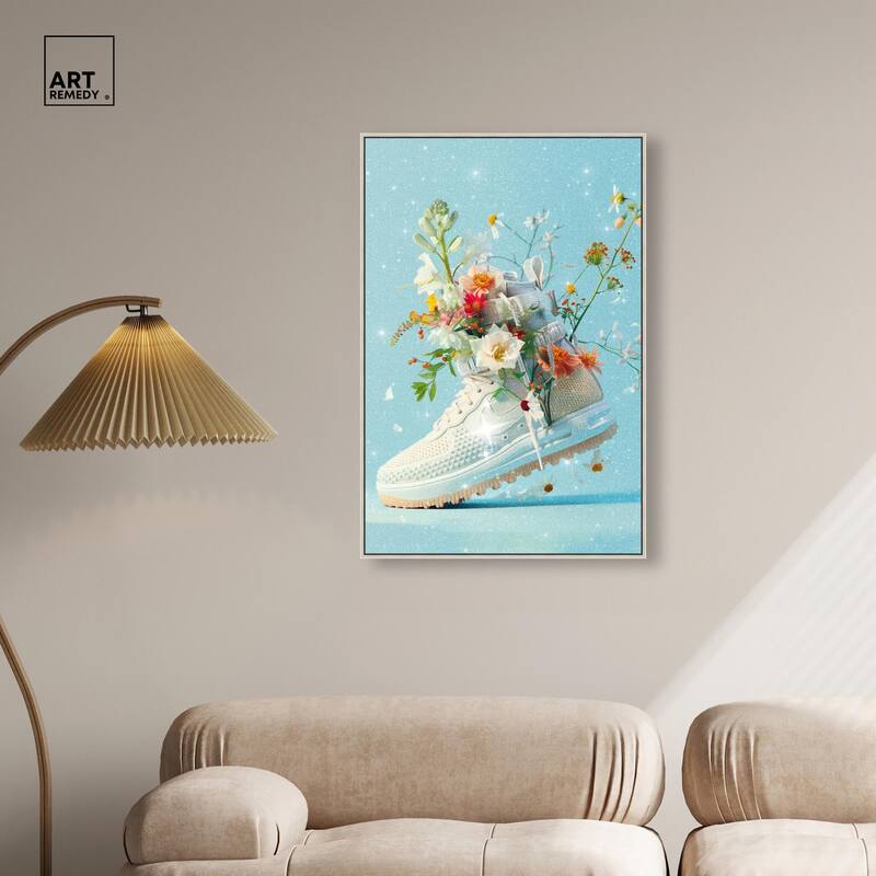 Light Sneaker Bouquet Canvas by Art Remedy