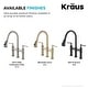 preview thumbnail 36 of 66, Kraus Allyn Traditional 3-Function Bridge Pulldown Kitchen Faucet