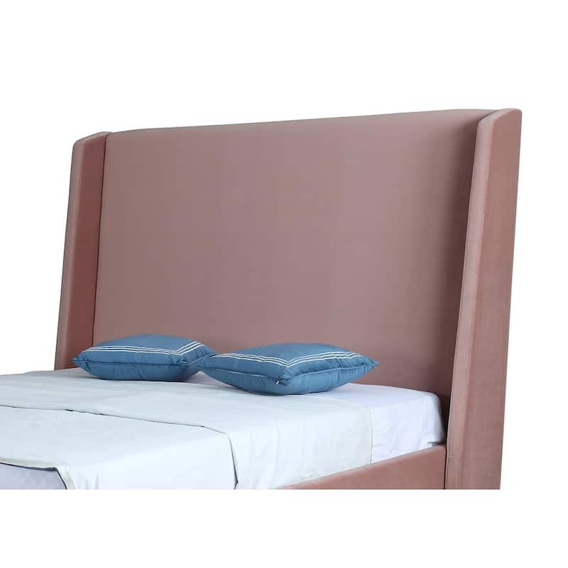 Manhattan Comfort Velvet Modern Parlay Full-Size Bed