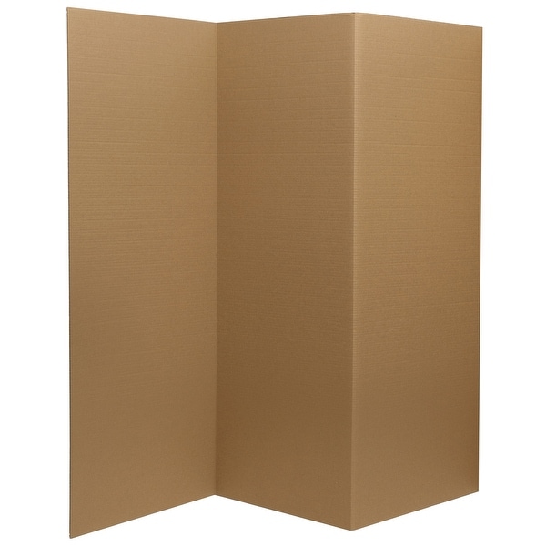 4 ft. Tall Brown Cardboard Room Divider - Overstock - 32539921