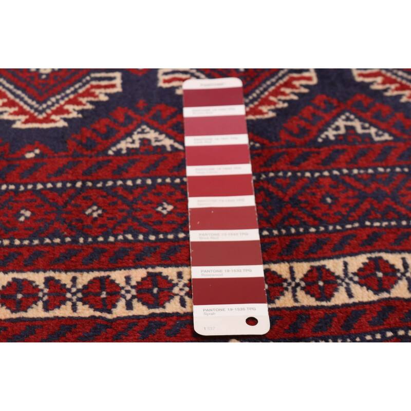 Teimani Red Rug 3'9" x 6'4" - 3'9 x 6'4