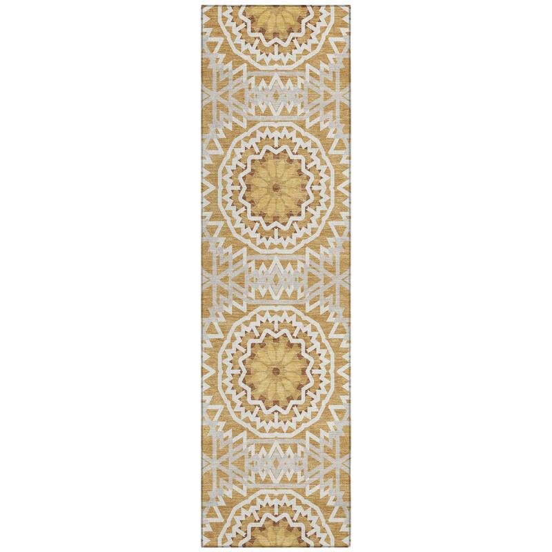 Machine Washable Indoor/ Outdoor Chantille Boho Moroccan Rug