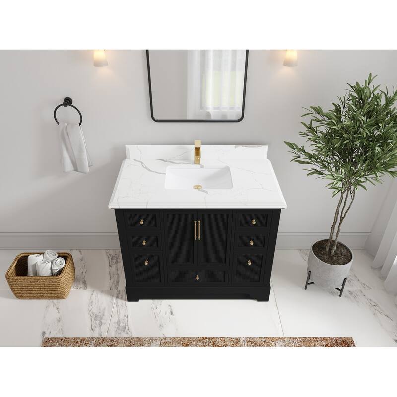Willow Collections 42 in. W x 22 in. D Alys Single Sink Bathroom Vanity with Countertop