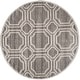 preview thumbnail 43 of 115, SAFAVIEH Amherst Corinne Modern Rug 5' Round - Grey/Light Grey - Round