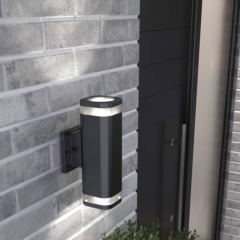 Artika Mettle 3-Way Stream LED Indoor/Outdoor Wall Light, Black