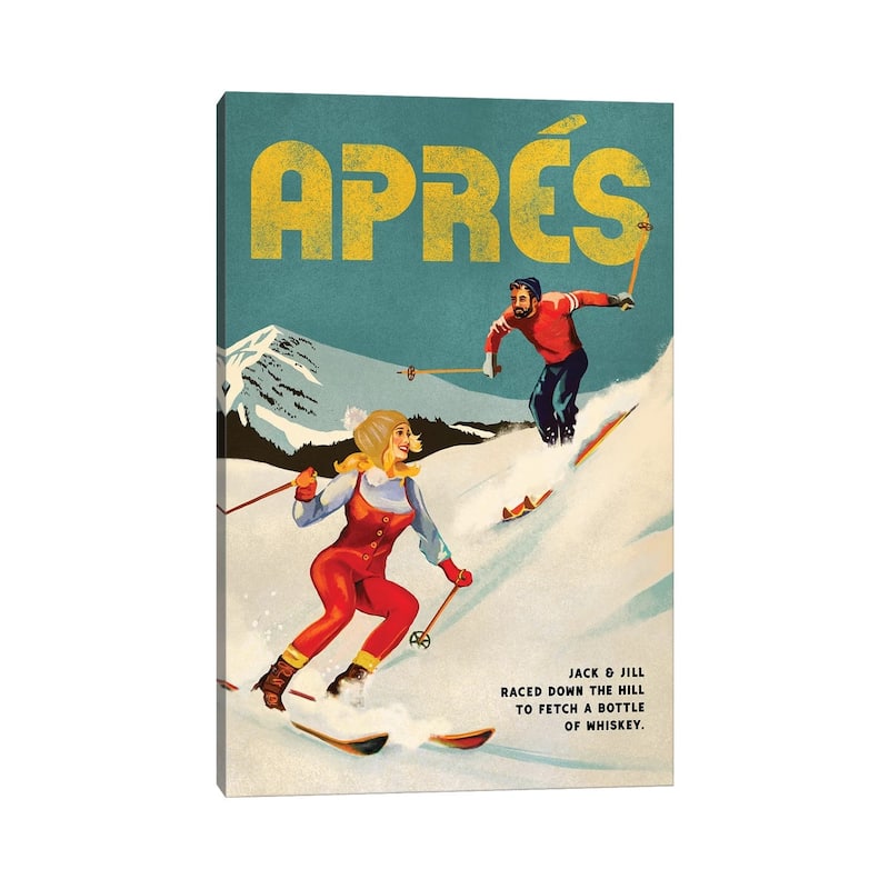 iCanvas "Apres Ski Jack And Jill Whiskey" by The Whiskey Ginger Canvas Print