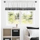 preview thumbnail 2 of 4, Sweet Jojo Designs Black and White Boy Girl Gender Neutral Unisex Window Curtain Valance Boho Stitch Farmhouse Bohemian Fringe