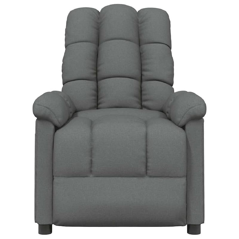 vidaXL Recliner Dark Gray Fabric - 29.1" x 38.9" x 40.1"