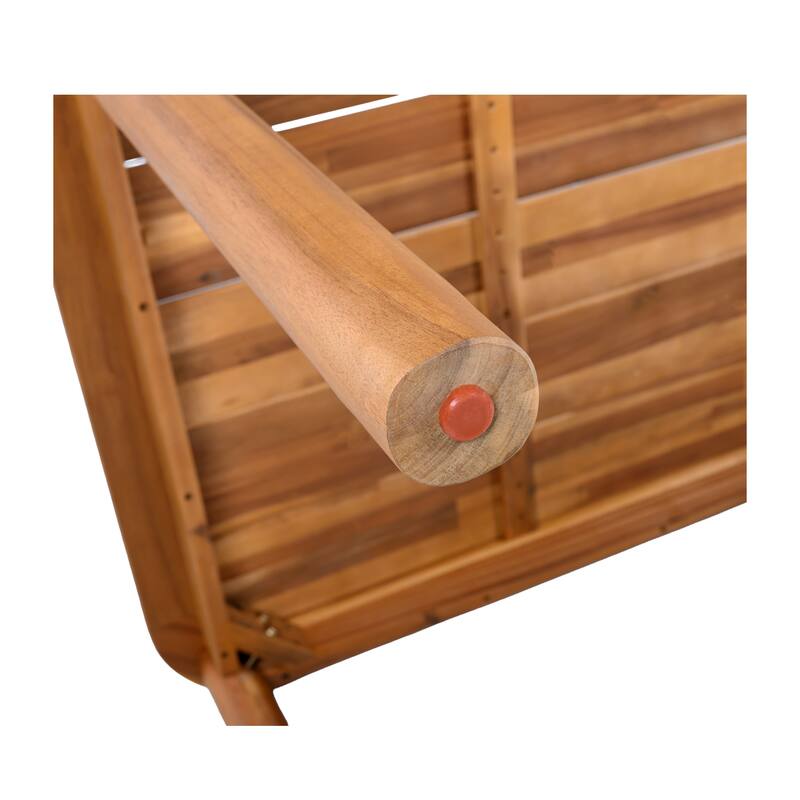 Christopher Knight Home - Porto Outdoor Acacia Wood 7-Piece Dining Set with Rattan Back Chairs & 66.25" Solid Wood Dining Table