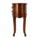 preview thumbnail 4 of 5, Whitley 18 in. W Oval Wood 2 Drawer Side Table