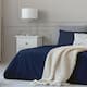 1800 Count Cotton Feel Bed Sheet Set Pillowcases Deep Pocket All Sizes - Navy - Full