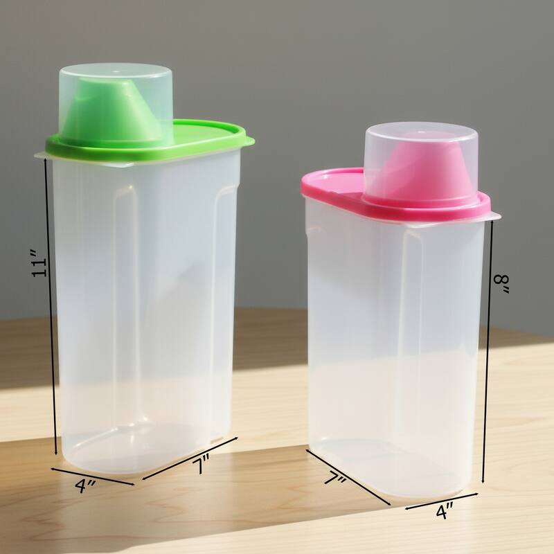 BPA-Free Food Storage Containers with Lid - Perfect for Storing Flour, Sugar, Grains, Rice, Cereals, and Baking Supplies