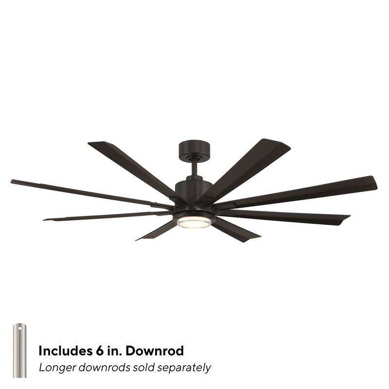 Size Matters Indoor or Outdoor 8-Blade 65in Smart Ceiling Fan