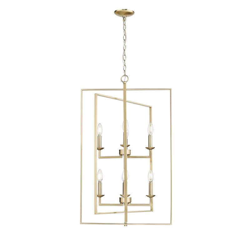 Millennium Lighting Nellis 4 Light Pendant Fixture - 36 Inch - Modern Gold