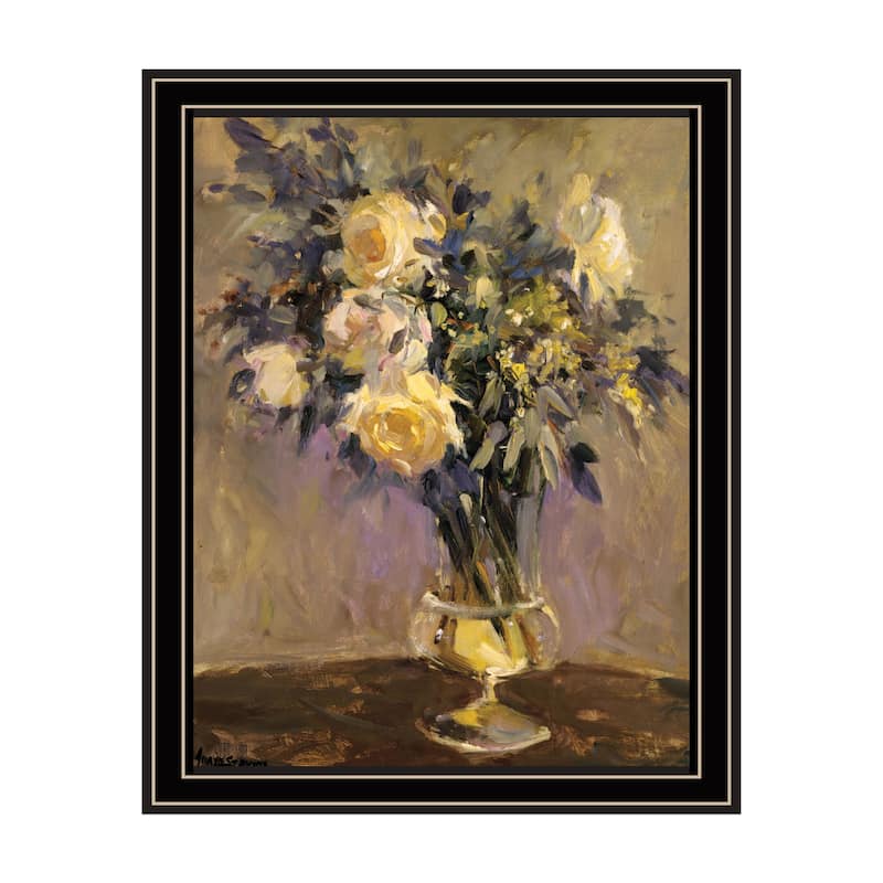 TrendyDecor4U "Evening Vase" Framed Print Wall Art - Multi