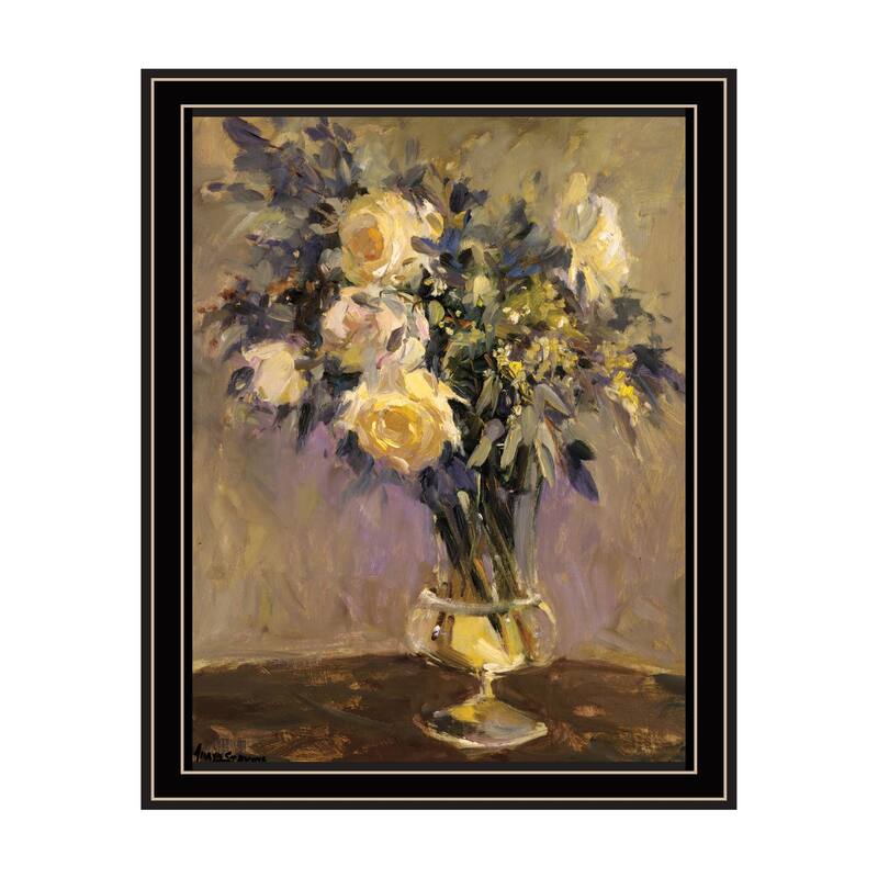 TrendyDecor4U "Evening Vase" Framed Print Wall Art - Multi