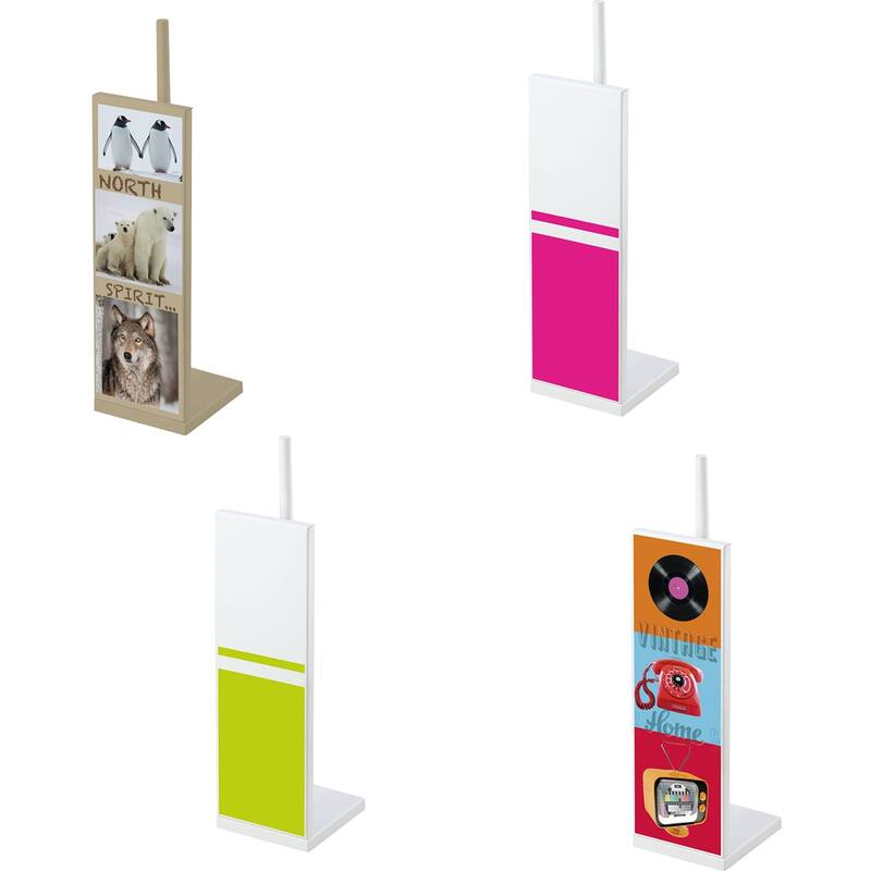 Evideco Freestanding Metal Toilet Tissue Paper Roll Holder Reserve 3 Rolls