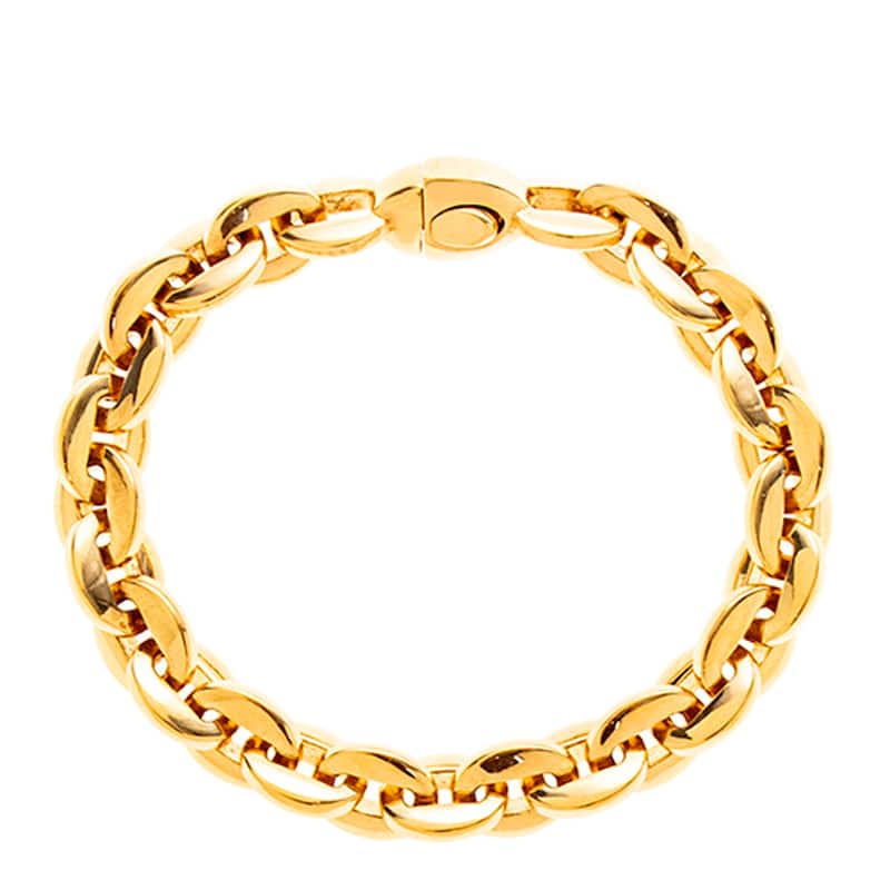 Bottega Veneta Shape Chain Bracelet - 7.5 Inch
