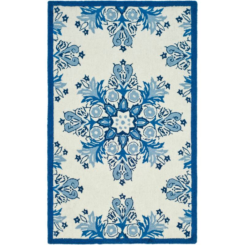 SAFAVIEH Handmade Chelsea Kanesha French Country Wool Rug