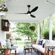 preview thumbnail 15 of 39, 52" Ceiling Fan with Lights, Quiet DC Motor 3 ABS Blade Ceiling Fans, 6 Speed Levels, Reversible Ceiling Fan Matte Black